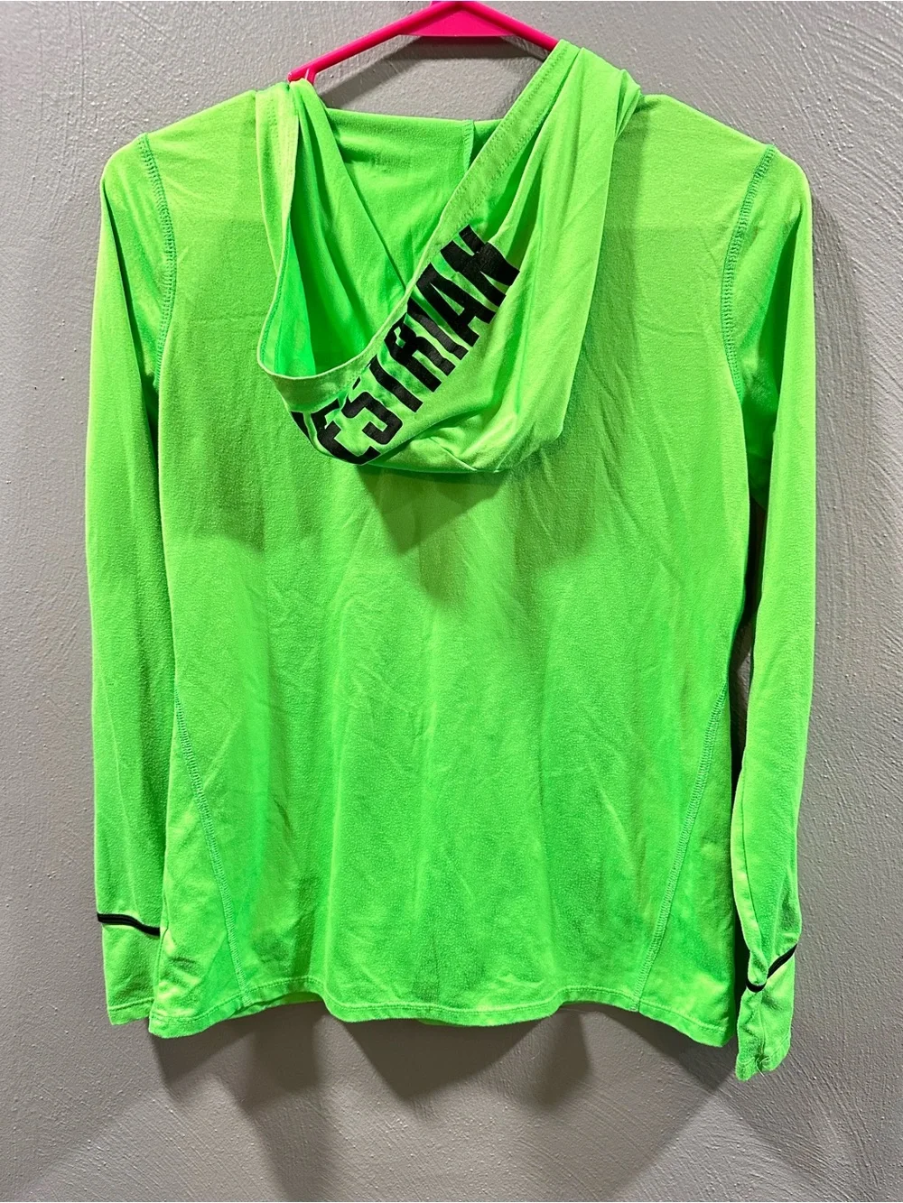 Justice Equestrian Neon Green Hooded Long-Sleeve Top with Horse Patch